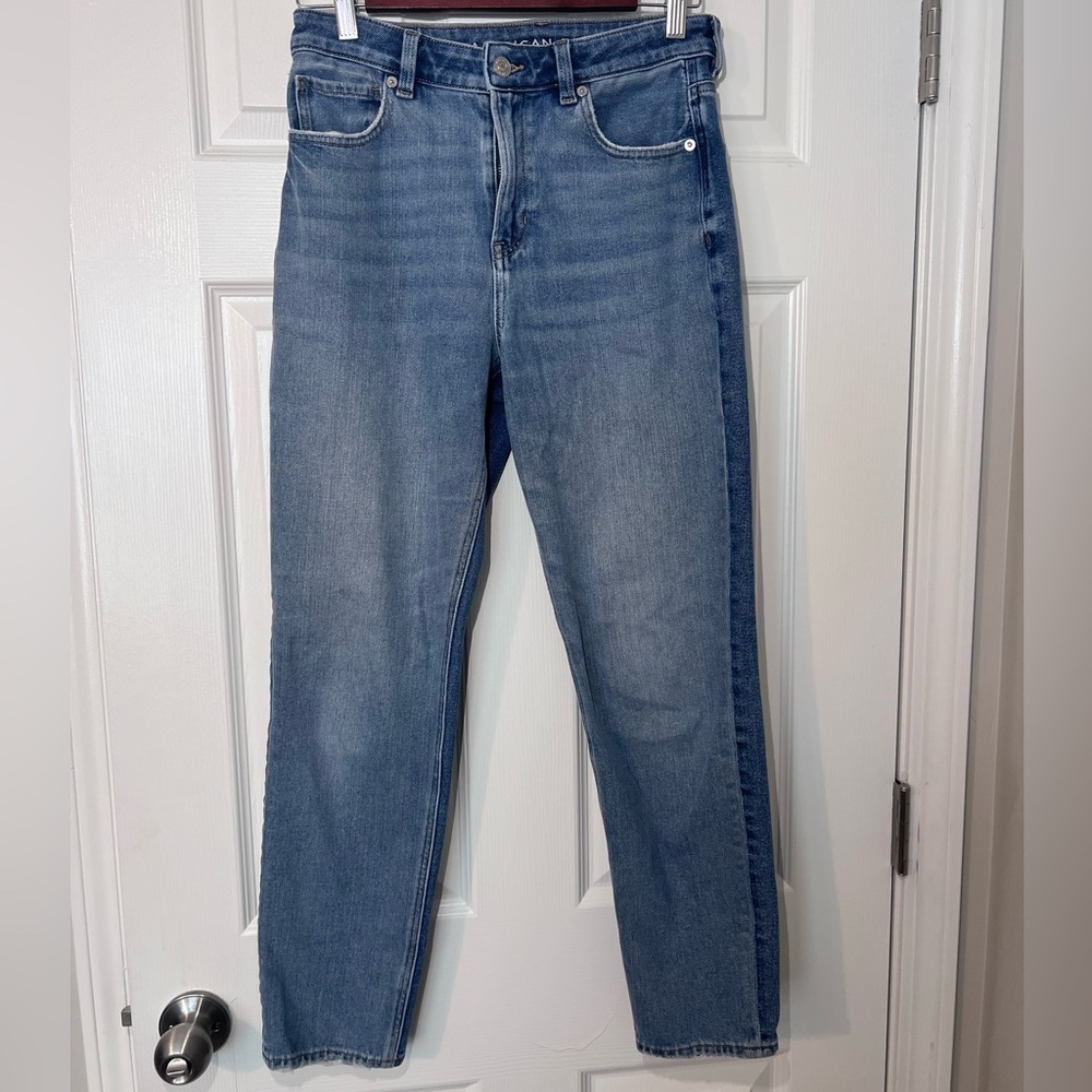 American Eagle Outfitters Two Toned Mom Jeans